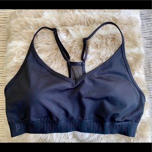 PINK All Black Sports Bra